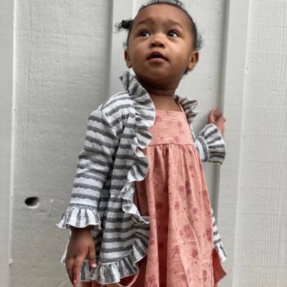 NWOT Girls Vignette Magpie & Mabel Ella Cardigan Ivory Size 12months - Picture 3 of 6